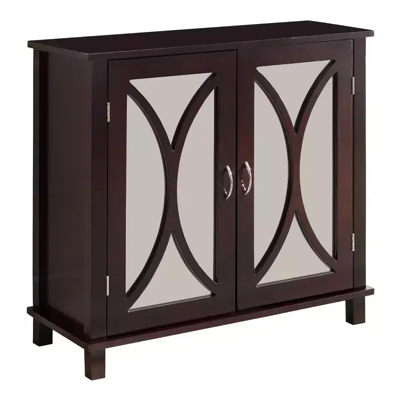 Meuble d'appoint console pour entrée en bois King Brand Marietta, couleur expresso