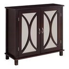Meuble d'appoint console pour entrée en bois King Brand Marietta, couleur expresso