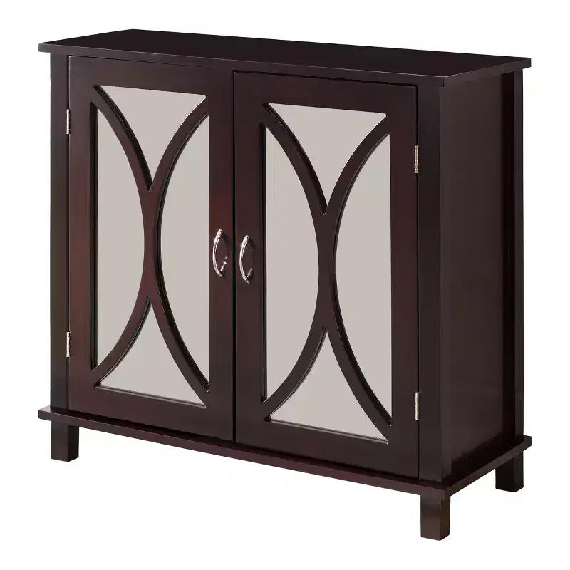 Meuble d'appoint console pour entrée en bois King Brand Marietta, couleur expresso