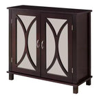 Meuble d'appoint console pour entrée en bois King Brand Marietta, couleur expresso