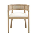 Christopher Knight Home Lythor, ensemble de salle à manger 7 pièces en cannage et hévéa avec rembourrage