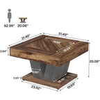 Tribesigns Table Basse Carrée 31,5 Po