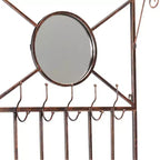 Banc de rangement d'entrée Pacher Kings Brand Furniture avec portemanteau, cuivre brossé