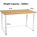 Hoffree Bureau d'ordinateur moderne de 43 pouces pour bureau à domicile