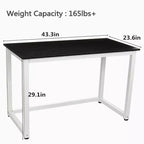 Hoffree Bureau d'ordinateur moderne de 43 pouces pour bureau à domicile