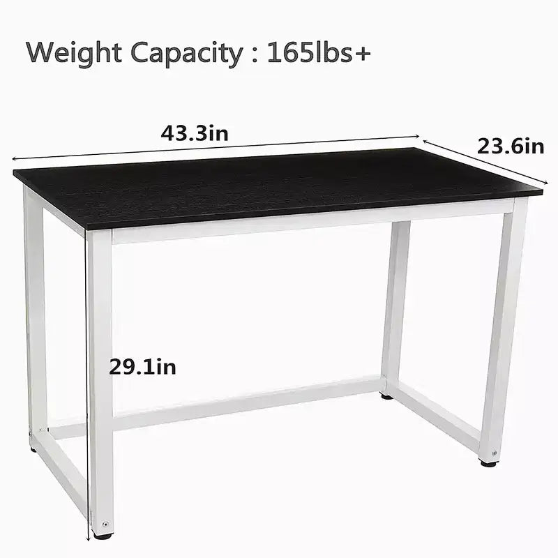 Hoffree Bureau d'ordinateur moderne de 43 pouces pour bureau à domicile