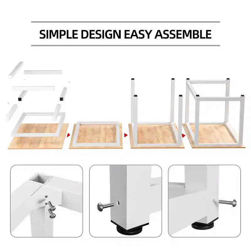 Hoffree Bureau d'ordinateur moderne de 43 pouces pour bureau à domicile