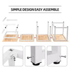 Hoffree Bureau d'ordinateur moderne de 43 pouces pour bureau à domicile