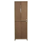 Kings Brand Furniture Danbury – Meuble de rangement de cuisine haut, avec espace micro-ondes, blanc