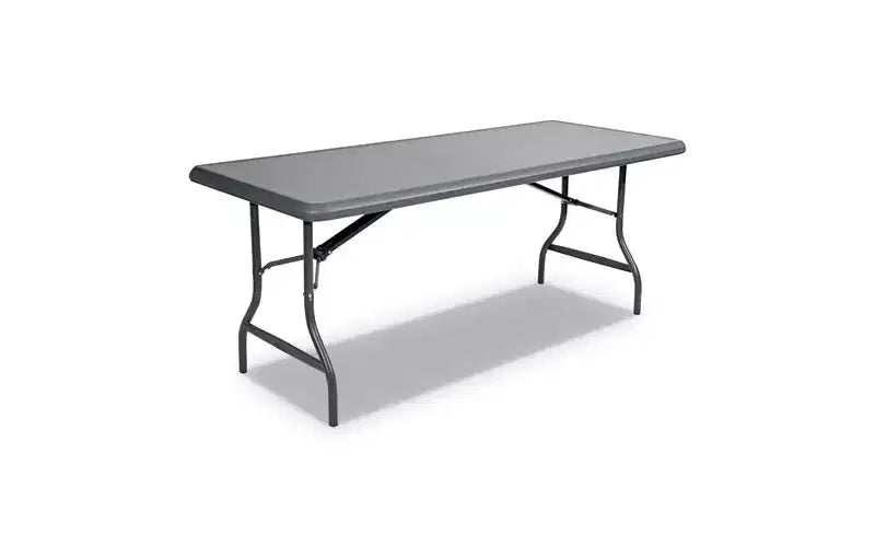 Iceberg IndestrucTable Industrial Folding Table, Rectangular, 72 x 30 x 29, Charcoal