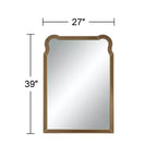 Miroir Mural Rectangulaire Natalya 27 x 39 Or Chaud Noble Park