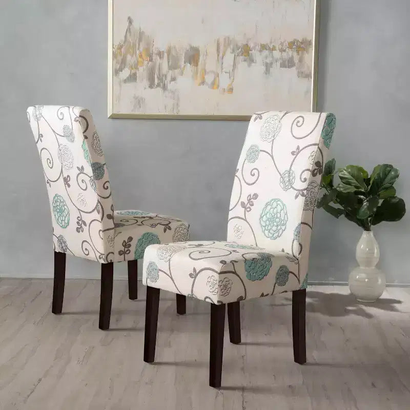 Chaises de salle à manger capitonnées contemporaines GDFStudio Thurber (lot de 2)