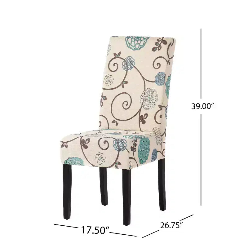 Chaises de salle à manger capitonnées contemporaines GDFStudio Thurber (lot de 2)