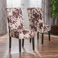 GDFStudio Thurber Contemporary Upholstered Parsons Dining Chairs (Set of 2)