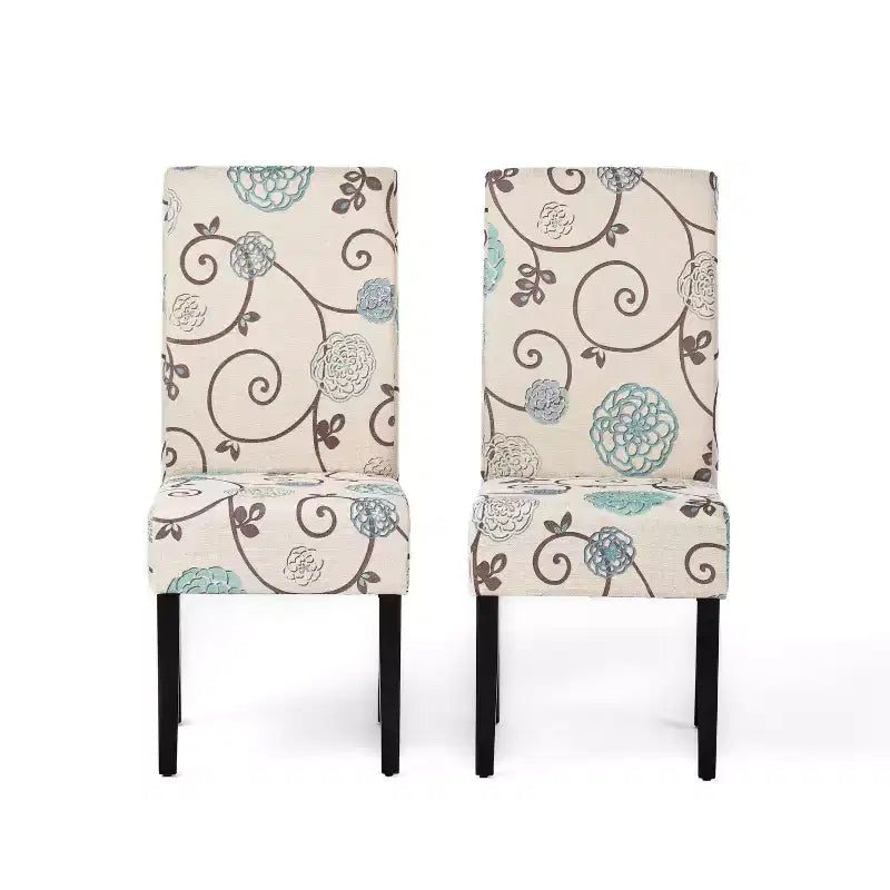 Chaises de salle à manger capitonnées contemporaines GDFStudio Thurber (lot de 2)
