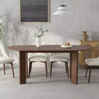 PexFix 67x33.5 Table à manger en bois massif Tables de cuisine ovales