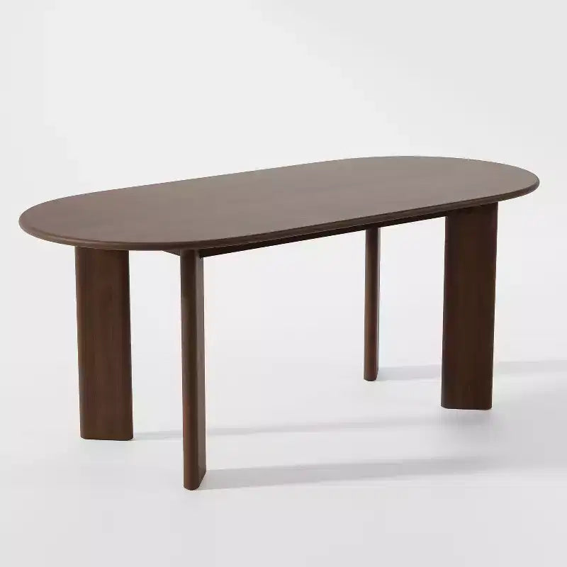 PexFix 67x33.5 Table à manger en bois massif Tables de cuisine ovales