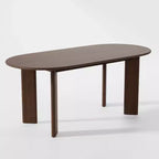 PexFix 67x33.5 Table à manger en bois massif Tables de cuisine ovales