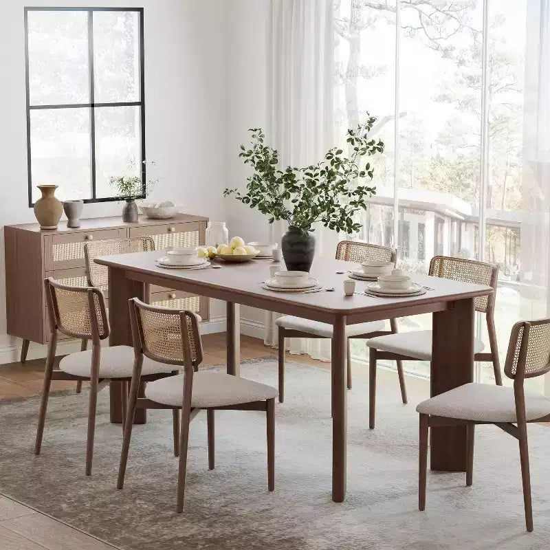 PexFix 67x33.5 Table à manger en bois massif Tables de cuisine ovales