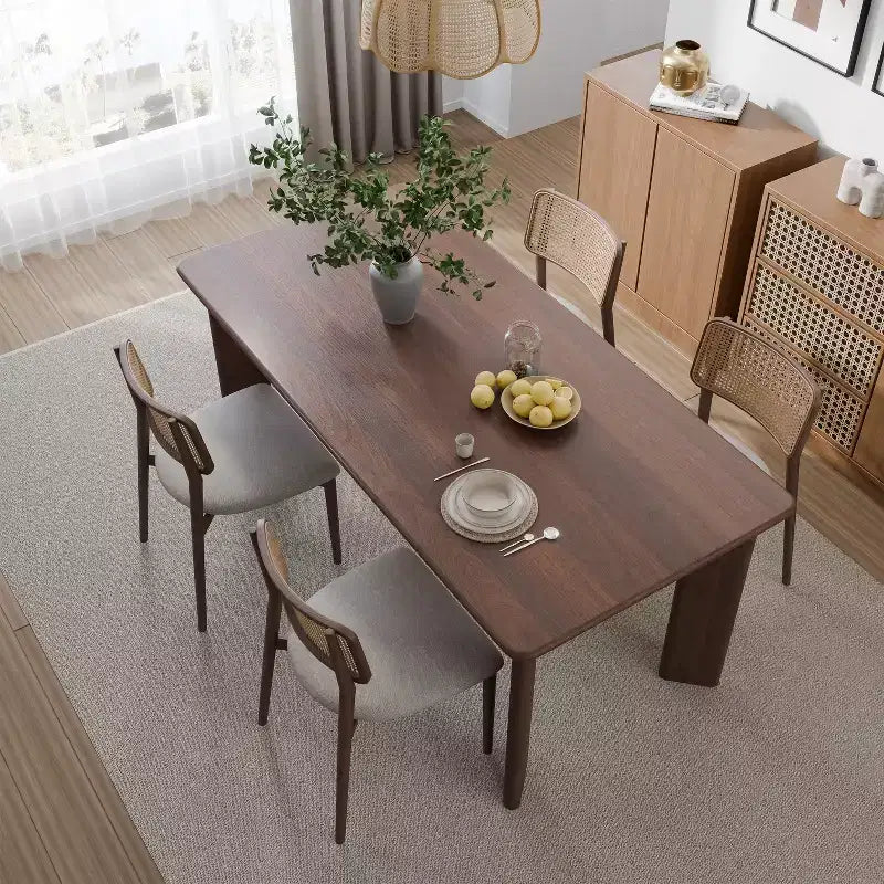 PexFix 67x33.5 Table à manger en bois massif Tables de cuisine ovales