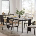 PexFix 67x33.5 Table à manger en bois massif Tables de cuisine ovales