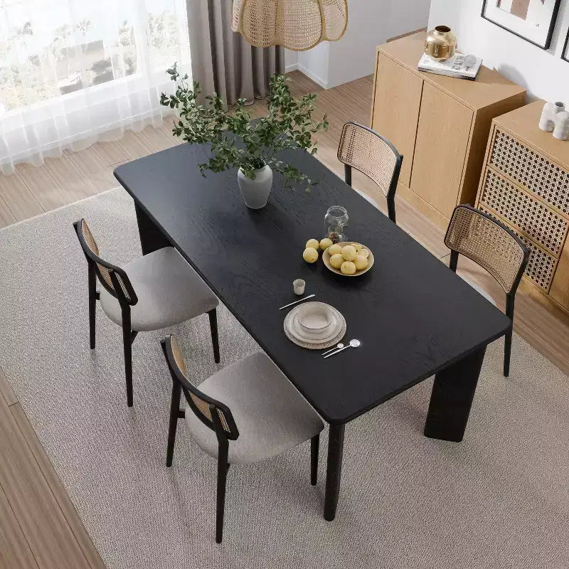 PexFix 67x33.5 Table à manger en bois massif Tables de cuisine ovales