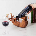 Support de bouteille True Buzzed Buck pour la décoration de cuisine ou les chariots de bar, Casier à bouteilles pour la décoration de vin ou le rangement de bouteilles