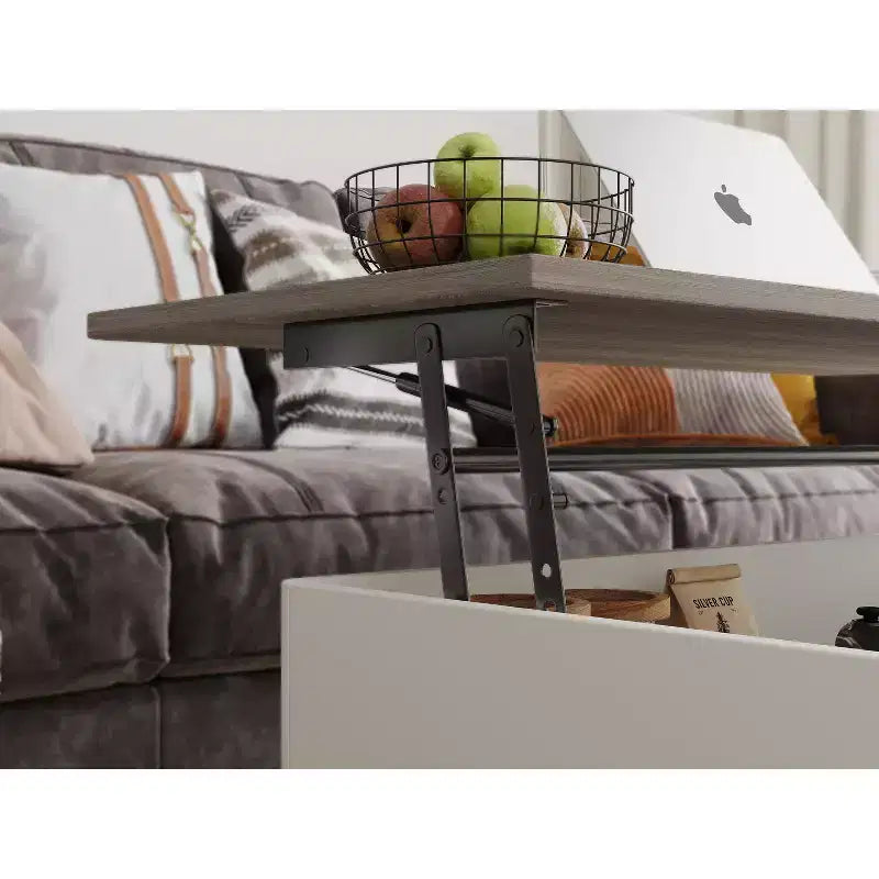 Table basse relevable en bois de 102 cm avec rangement caché - Tree City