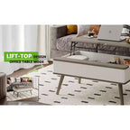 Table basse relevable en bois de 102 cm avec rangement caché - Tree City
