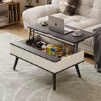 Table basse relevable en bois de 102 cm avec rangement caché - Tree City