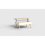 Table basse relevable en bois de 102 cm avec rangement caché - Tree City