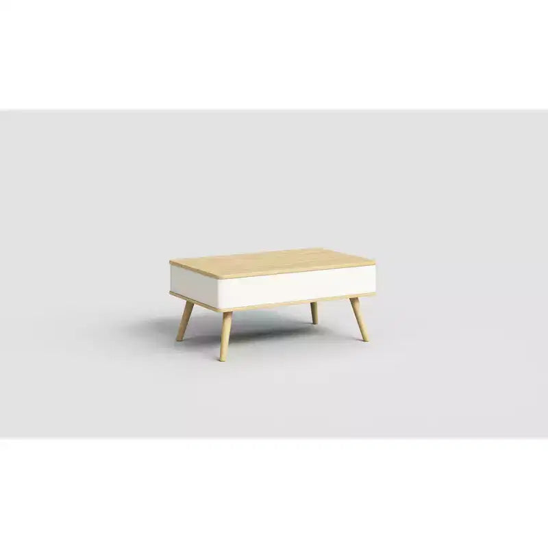 Table basse relevable en bois de 102 cm avec rangement caché - Tree City