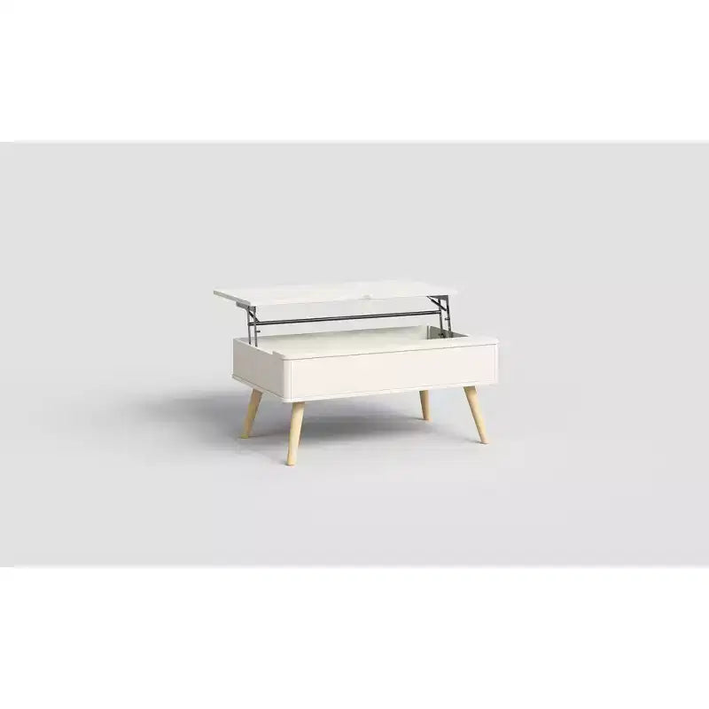Table basse relevable en bois de 102 cm avec rangement caché - Tree City