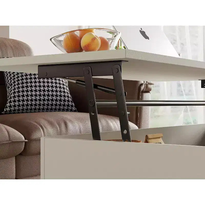 Table basse relevable en bois de 102 cm avec rangement caché - Tree City