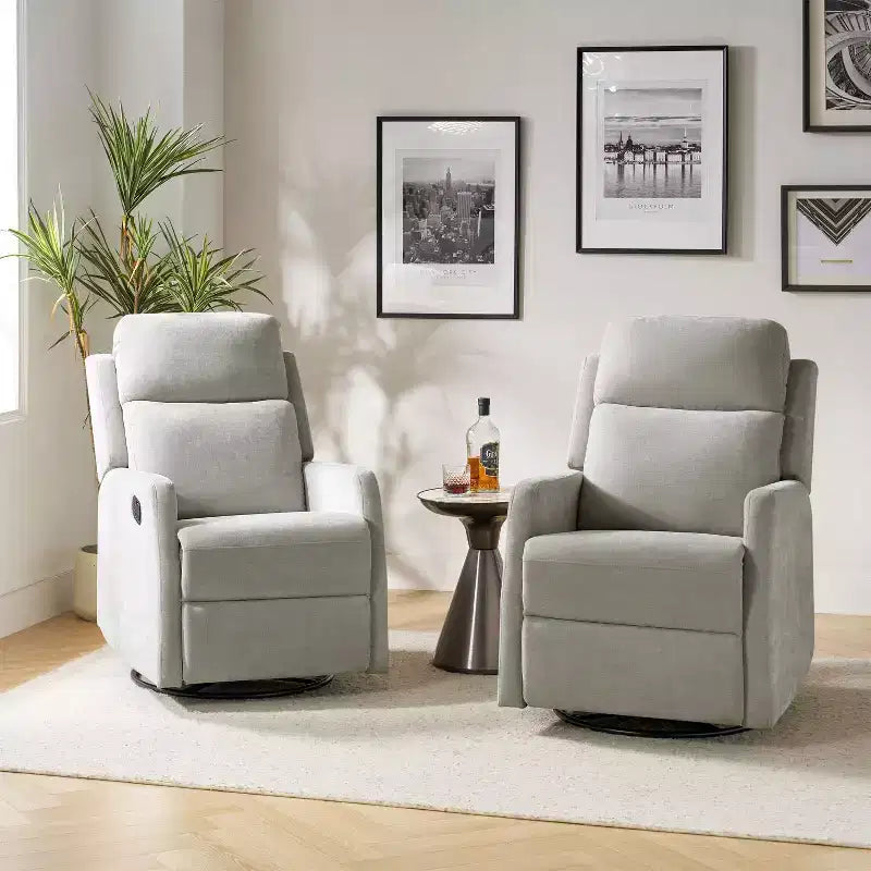 Nestor Fauteuil inclinable pivotant - Lot de 2 avec fonction pivotante | ART OF LIVING DESIGNS
