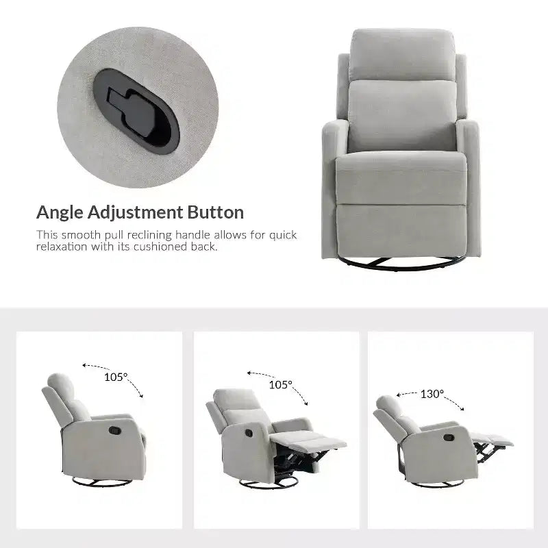 Nestor Fauteuil inclinable pivotant - Lot de 2 avec fonction pivotante | ART OF LIVING DESIGNS