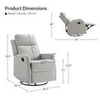Nestor Fauteuil inclinable pivotant - Lot de 2 avec fonction pivotante | ART OF LIVING DESIGNS