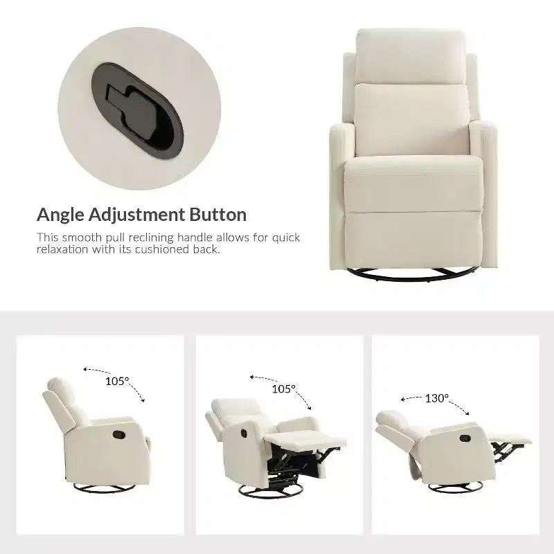 Nestor Fauteuil inclinable pivotant - Lot de 2 avec fonction pivotante | ART OF LIVING DESIGNS