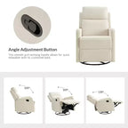 Nestor Fauteuil inclinable pivotant - Lot de 2 avec fonction pivotante | ART OF LIVING DESIGNS