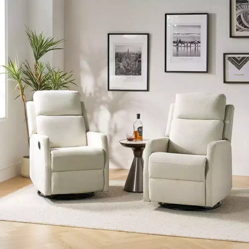 Nestor Fauteuil inclinable pivotant - Lot de 2 avec fonction pivotante | ART OF LIVING DESIGNS