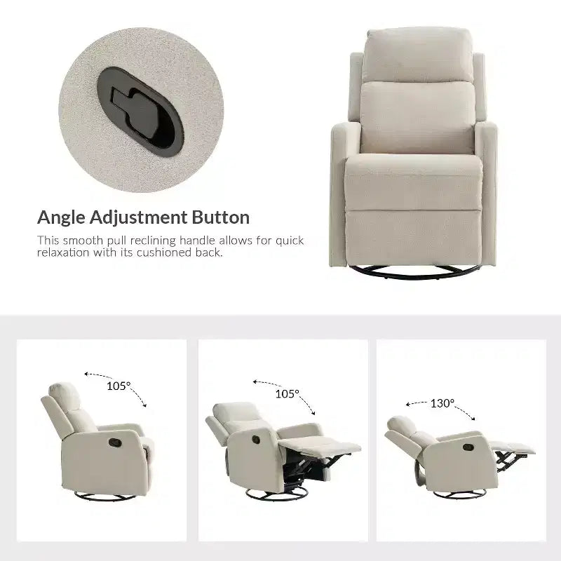 Nestor Fauteuil inclinable pivotant - Lot de 2 avec fonction pivotante | ART OF LIVING DESIGNS