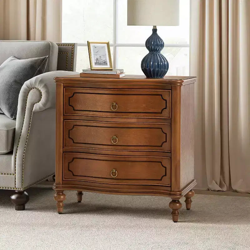 Table de bout Linus à 3 tiroirs | ART OF LIVING DESIGNS