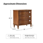 Table de bout Linus à 3 tiroirs | ART OF LIVING DESIGNS