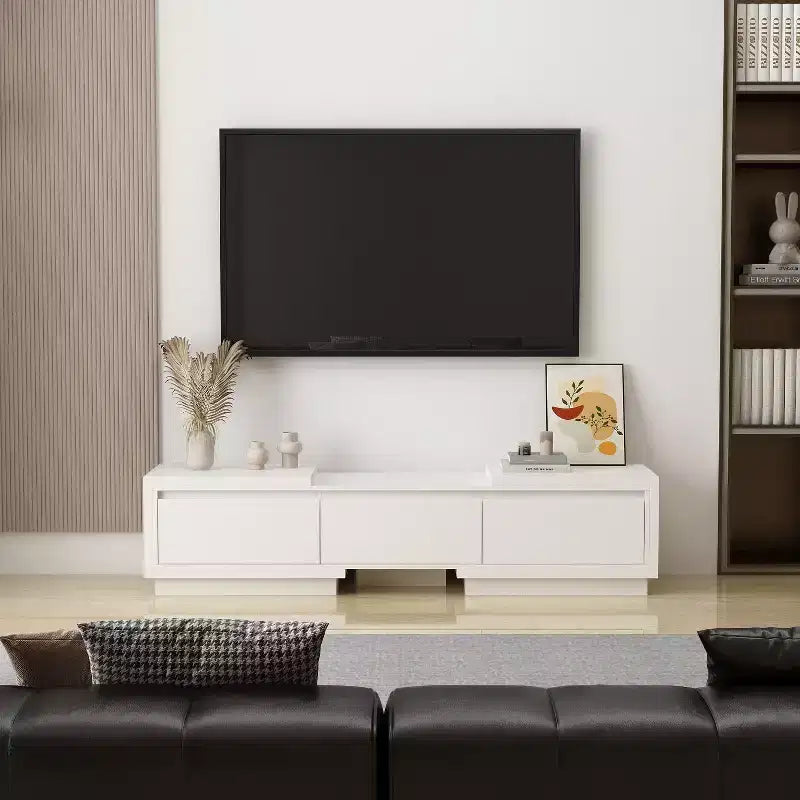 Meuble TV Extensible Famapy Meuble TV Moderne avec Tiroirs