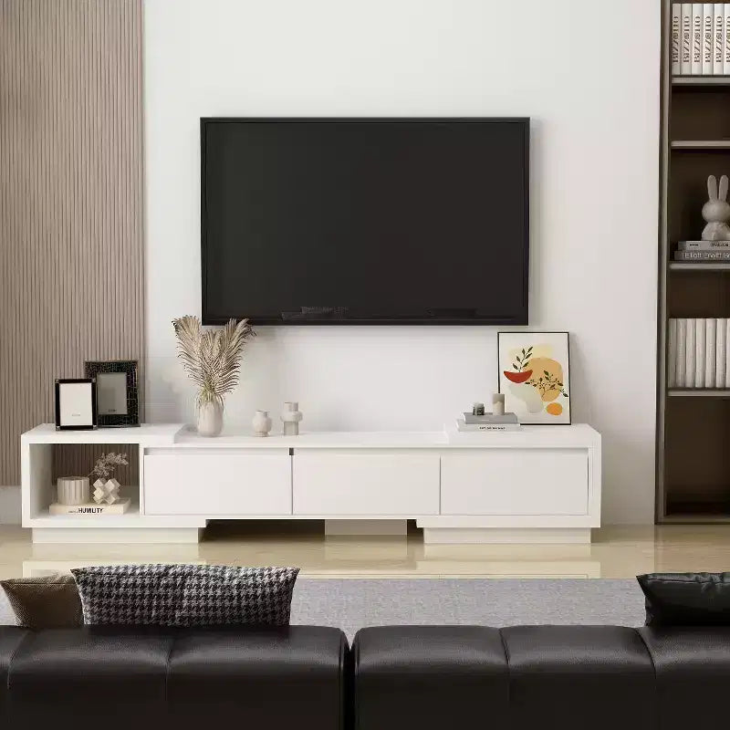Meuble TV Extensible Famapy Meuble TV Moderne avec Tiroirs