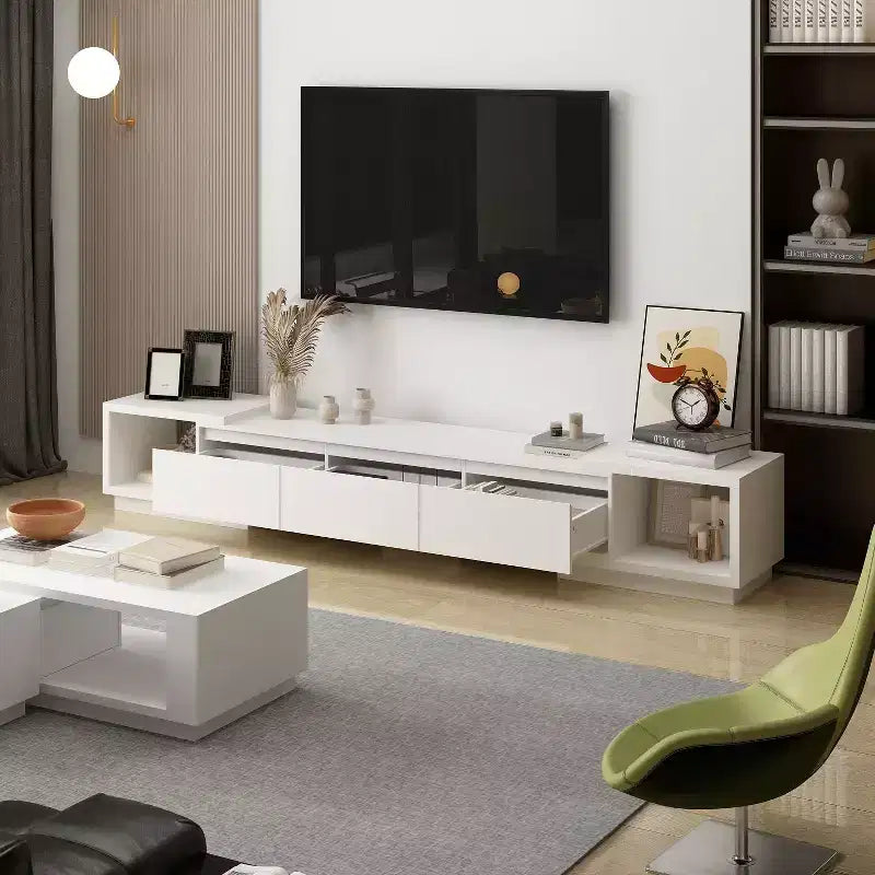 Meuble TV Extensible Famapy Meuble TV Moderne avec Tiroirs