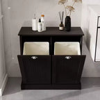 Armoire à linge en bois AndMakers 32,68 po L. x 14,57 po P x 31,5 po H avec rangement inclinable