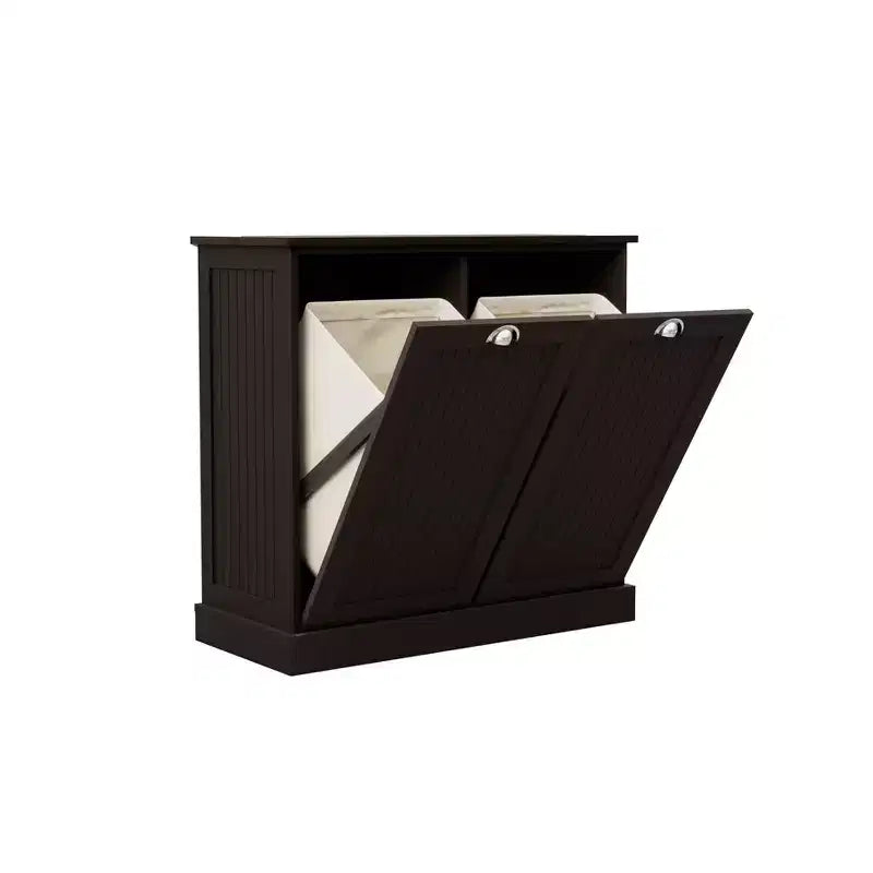 Armoire à linge en bois AndMakers 32,68 po L. x 14,57 po P x 31,5 po H avec rangement inclinable