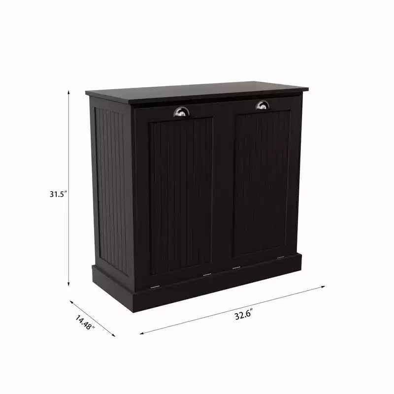 Armoire à linge en bois AndMakers 32,68 po L. x 14,57 po P x 31,5 po H avec rangement inclinable