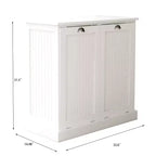 Armoire à linge en bois AndMakers 32,68 po L. x 14,57 po P x 31,5 po H avec rangement inclinable